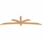 Ekena Millwork Davenport Timber Gable Bracket, Western Red Cedar, 84"W x 24"H x 1 1/2"D x 3 1/2"F, 7/12 Pitch GBW084X24X0204DAV00SWR - alternate 5